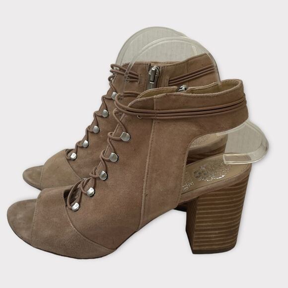 Vince Camuto Blumah Suede Block Heel Booties | 7.5 - Picture 3 of 6